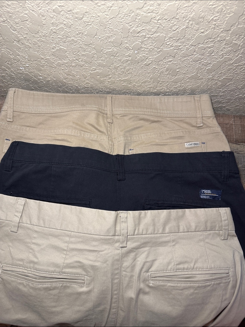 Calvin Klein Denim Co Nickel & Iron Men’s 34x32 Chino Pants LOT OF 3 Slim Fit - Picture 7 of 12